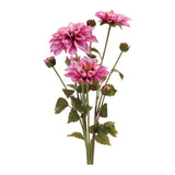 Layered Purple Artificial Dahlias - Set of 2 - product photo 4