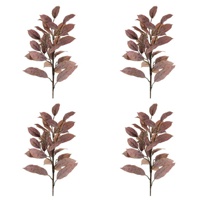 Autumn Brown Artificial Leaf Sprays - Set of 4 - product photo 4
