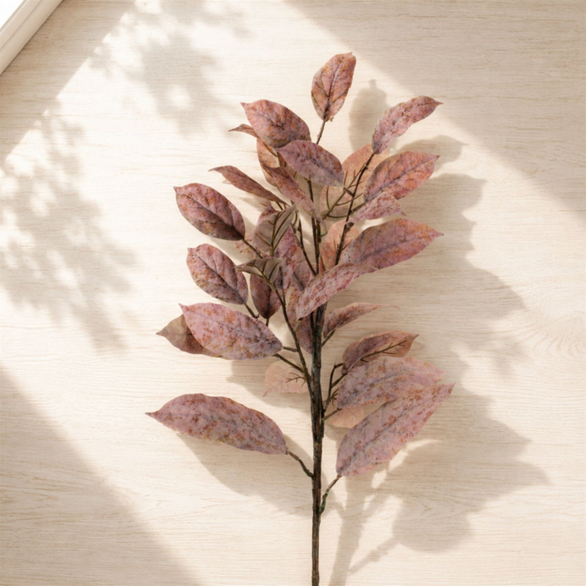 Autumn Brown Artificial Leaf Sprays - Set of 4 - product photo 2
