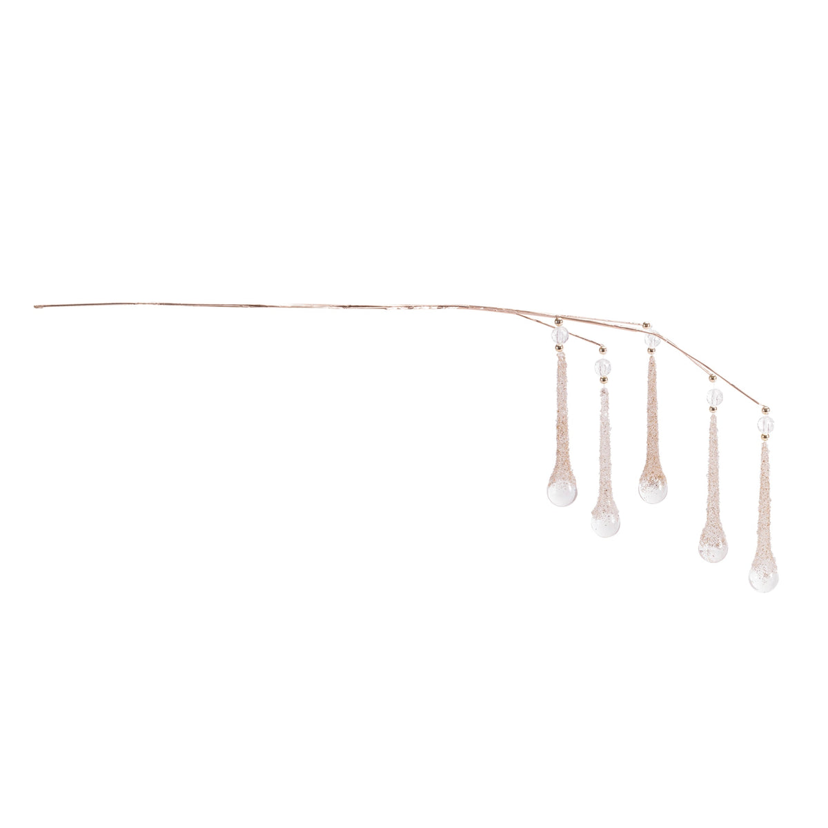 Glittered Teardrop Icicle Sprays - Set of 2 - product photo 2