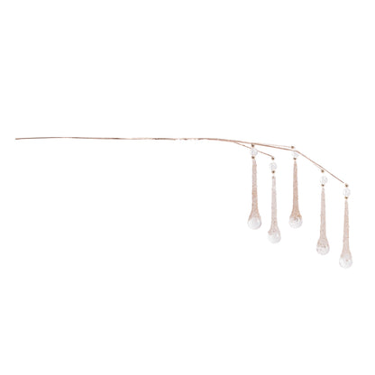 Glittered Teardrop Icicle Sprays - Set of 2 - product photo 2