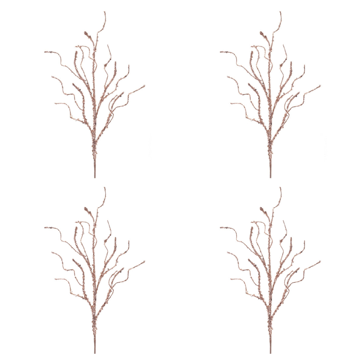 Glittered Decorative Twig Branches - Set of 4 - product photo 3