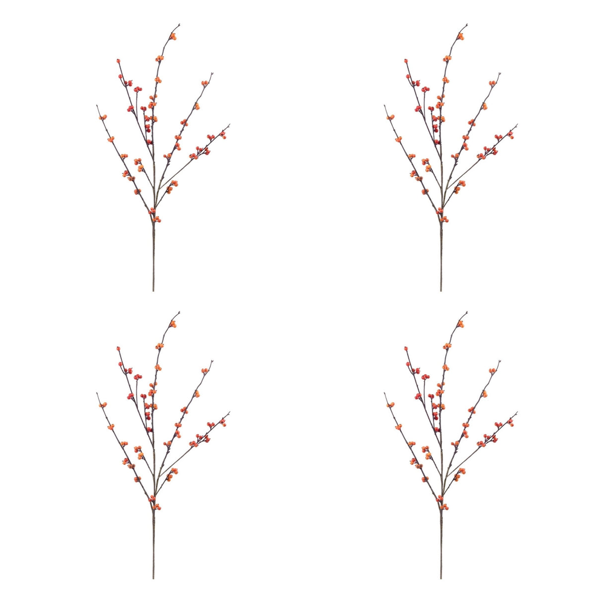 Decorative Berry Twig Stems - Set of 4 - product photo 3